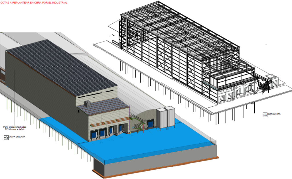 Plano almacén frigorífico